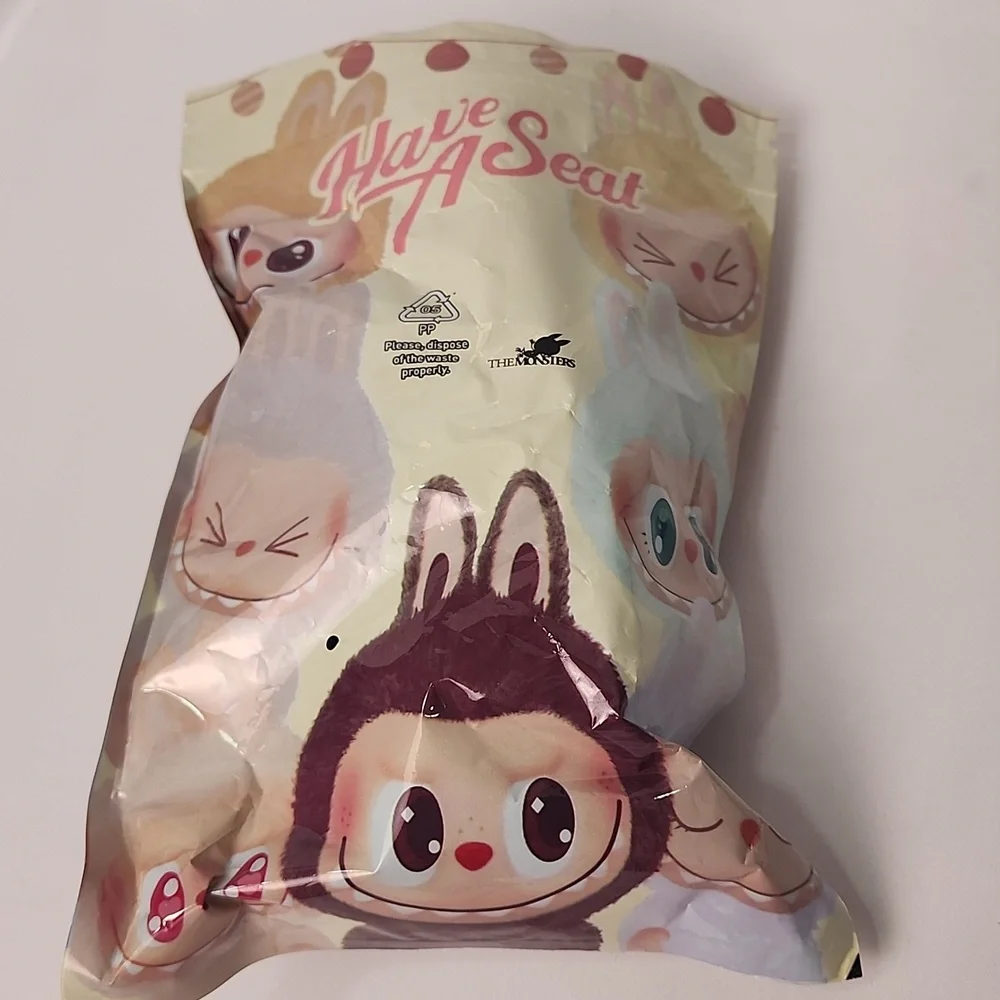 Labubu The Monsters Brown SECRET Cocoa Macaron Keychain Musical Pop Mart New